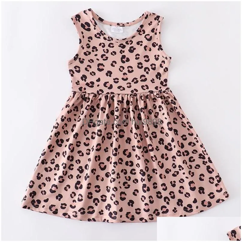 clothing sets girlymax baby girls summer clothes watermelon milk silk sleeveless dress knee length floral leopard tie dye kids