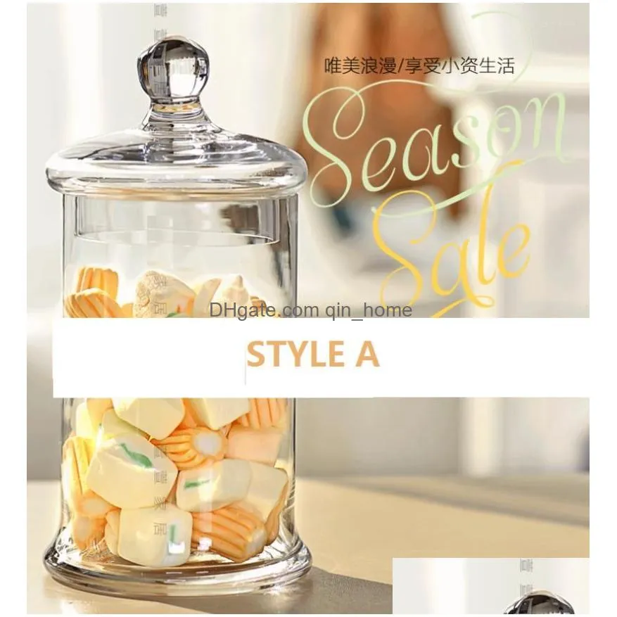 storage bottles grain three styles different wedding decor transparent glass jars crafts crystal candy bottle