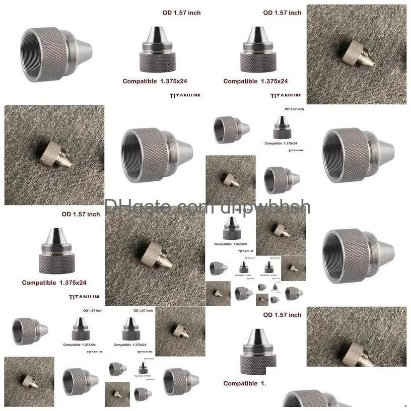 Other Motorcycle Parts Titanium Screw Cups Thread Adapter 1.375X24 Fitting Drop Delivery Mobiles Motorcycles Dhgb8