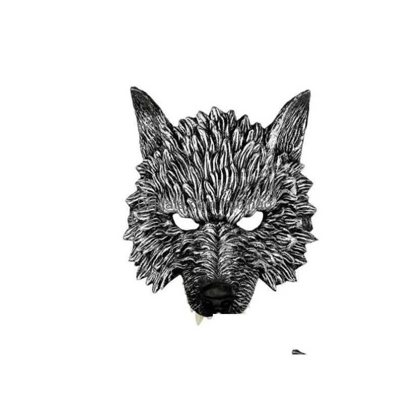 halloween 3d wolf mask party masks cosplay horror wolf masque halloween party decoration accessories gc1412262n