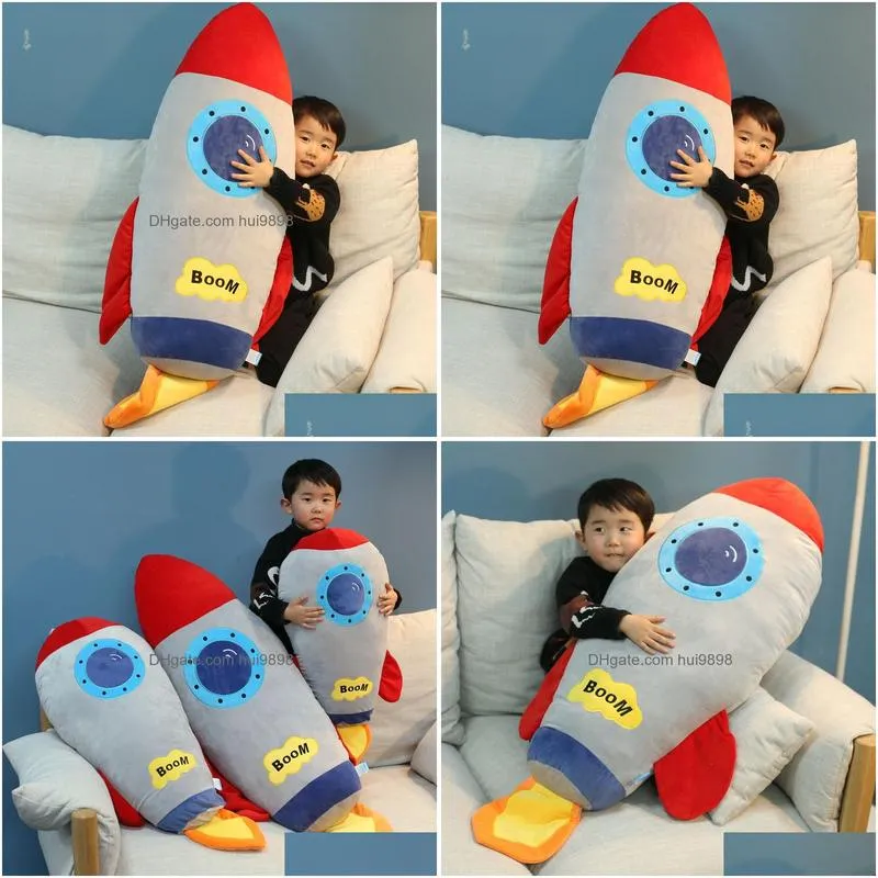 pillow childrens rocket plush doll toy boy doll sleeping boys and girls birthday gift50-70cm