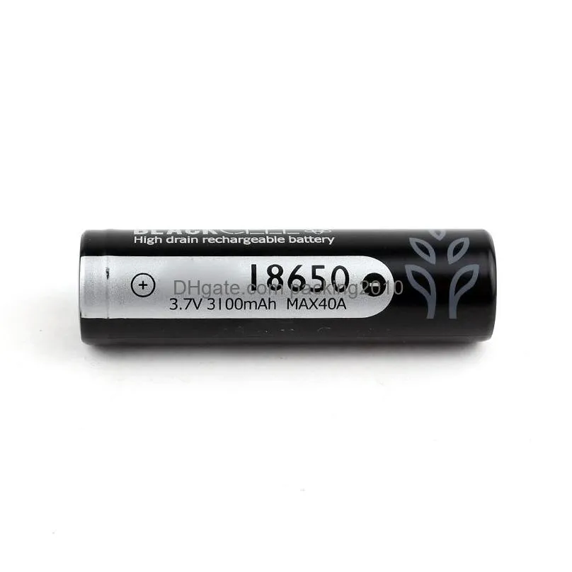 Batteries 2021 New Black Battery 3 7V 3100Mah Max40A Batteries Rechargeable Liion Cell Fast Drop Delivery Electronics Batteries Charge Dhtp4