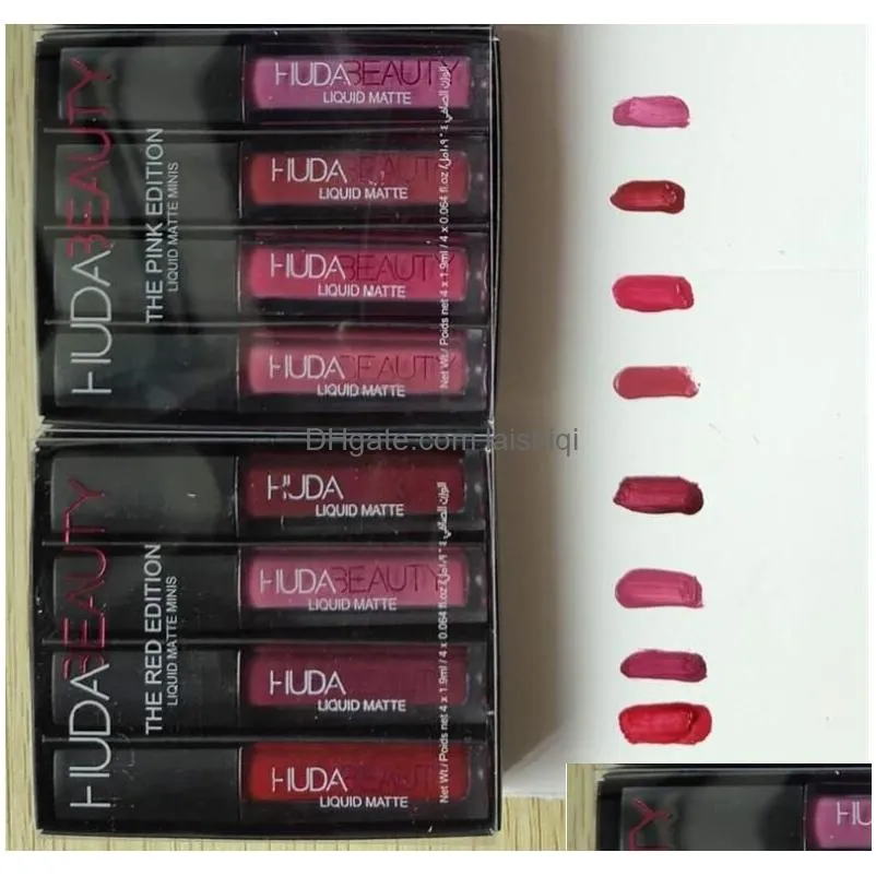 4pcs matte lip gloss and strobe mini lips set the brown edition venus bombshell flirt trendsetter