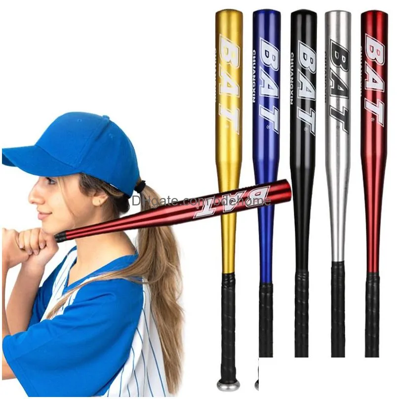 Other Sporting Goods New Aluminum Alloy Thickened Baseball Bat And Softball For Youth Outdoor Sports Traing Home Car Defense Personal Dhcdb