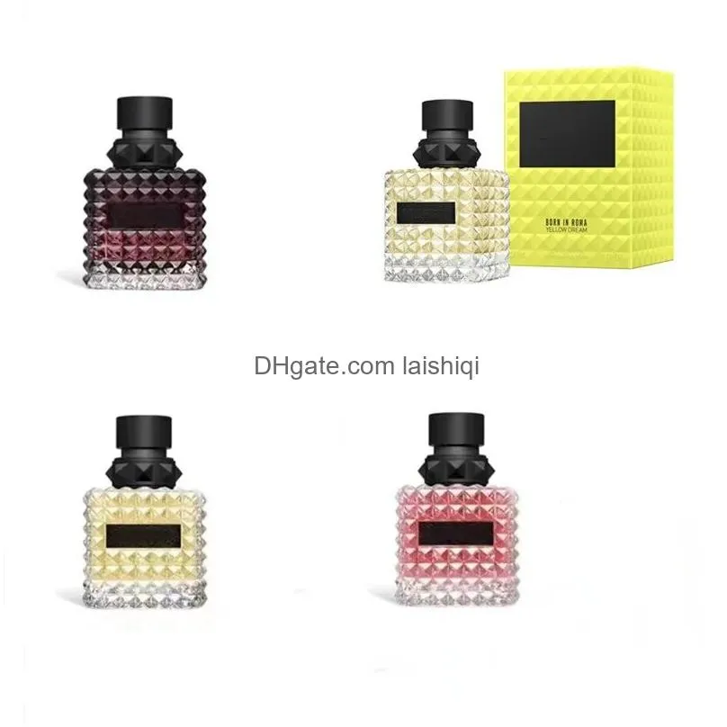 designer perfume born in roma intense donna lady fragrance yellow dream 100ml edp parfum for women cologne day rose spray high quality lasting fragrance
