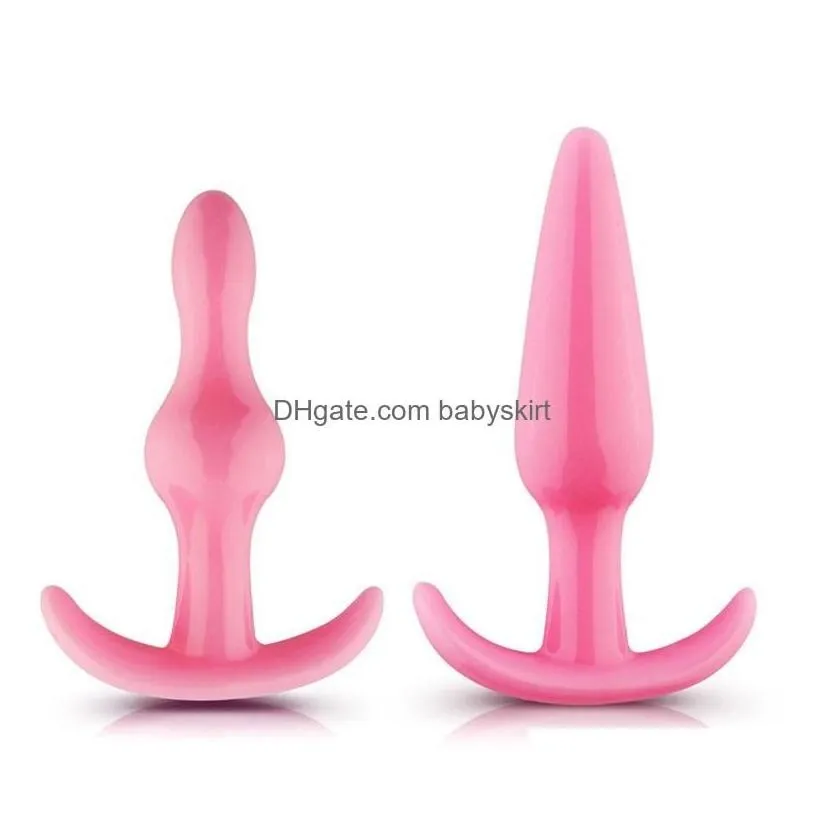leg massagers toy masr anal for woman 4pcs/set soft sile anus toys butt plugs women masturbator drop delivery health beauty massage