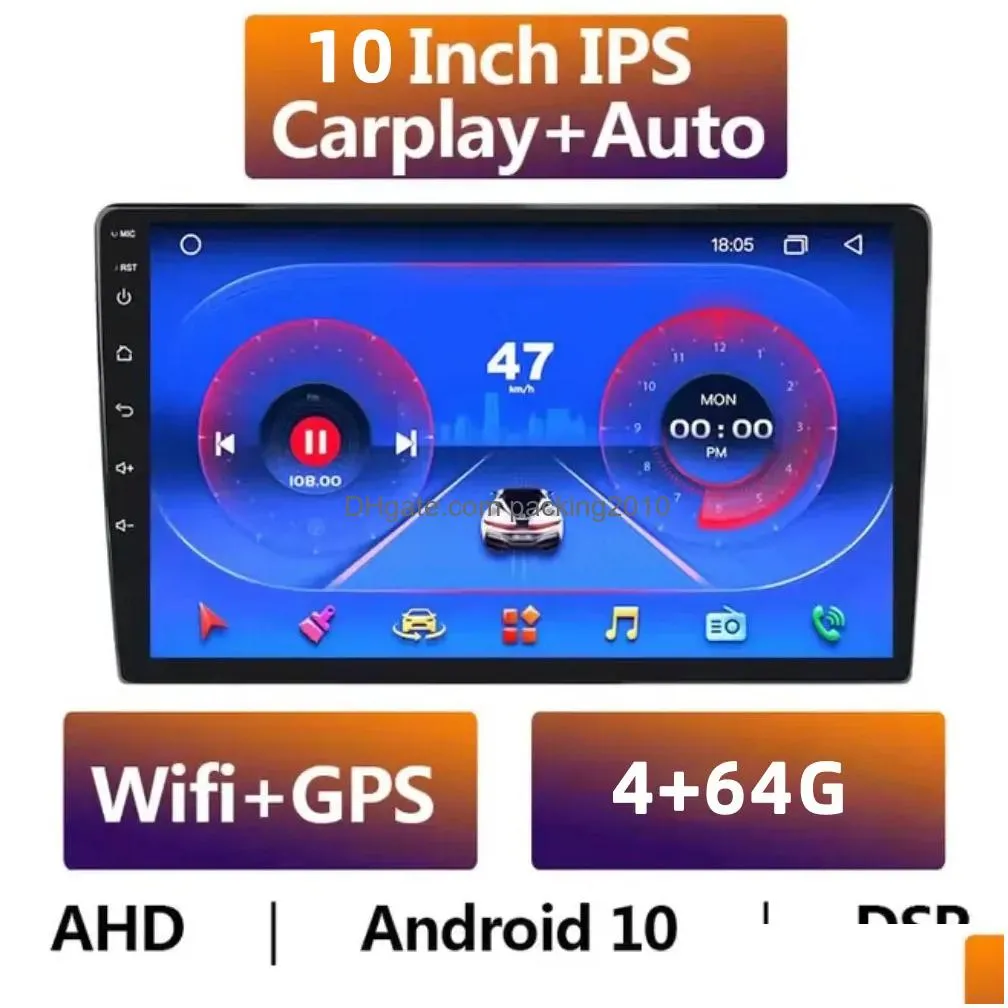 Led Display T5 Android Large Sn 9-Inch 10-Inch Vehicle Navigation 360 Panoramic All-In-One Hine Carplay Navigator Host Drop Delivery Dhesv