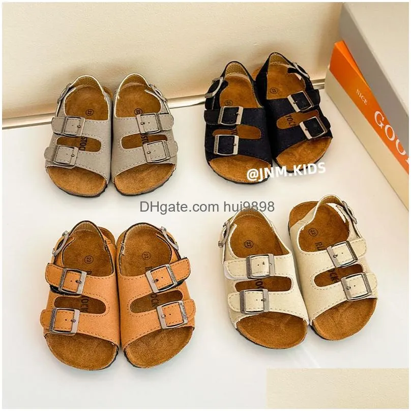 Sandals Childrens Cork Slippers Kids Summer Boys Girls Slipper Baby Beach Girl School 230615 Drop Delivery Maternity Shoes Dh7If