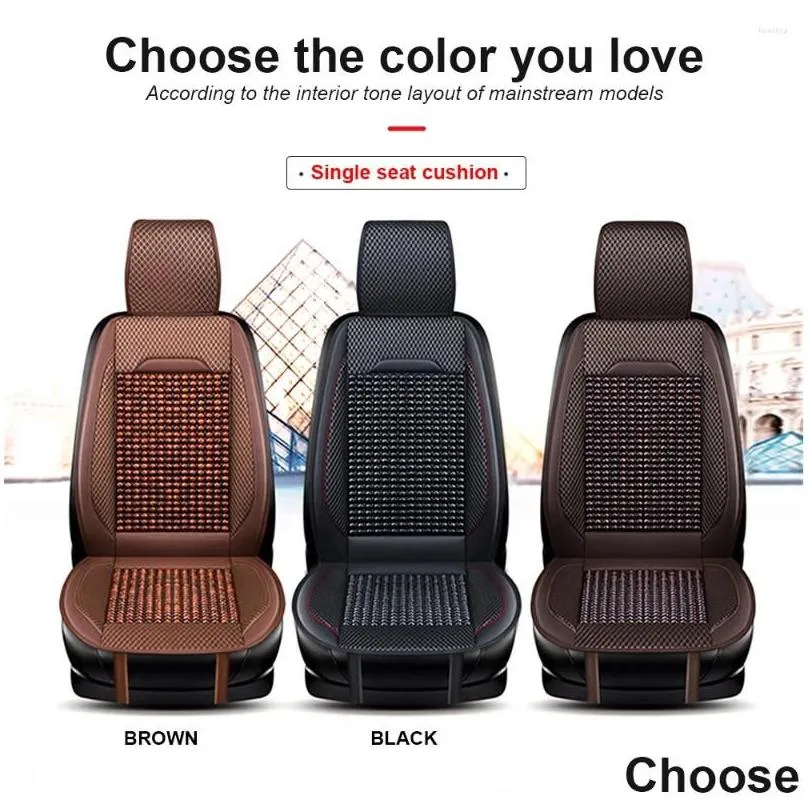 car seat covers cover summer ventilation cooling mat beads leather front cushion comfortable protector interior accessories