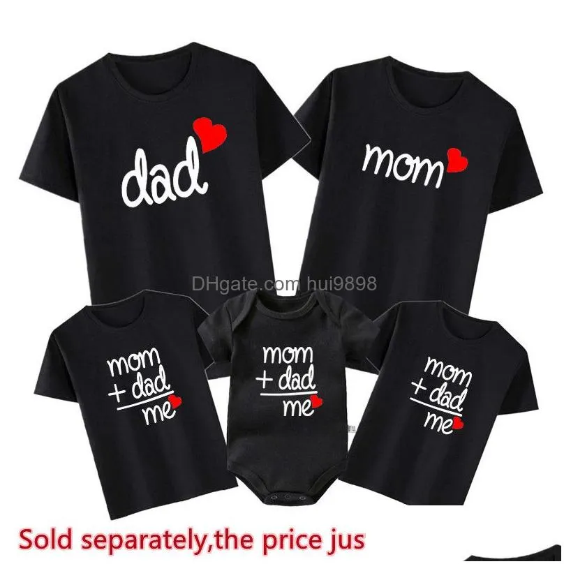 Family Matching Outfits Summer Funny Tshirts Mother And Daughter Father Son Shirts Girls Boys Bodysuits Cotton Look Clothes 230601 D Dhy6Z