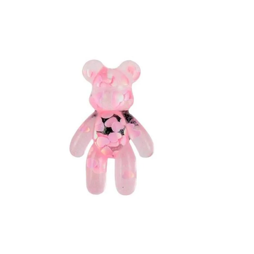 shoe parts accessories crystal pvc charms shoes clog jibz fit wristband buttons buckle cartoon little bear holeshoes decorations gift