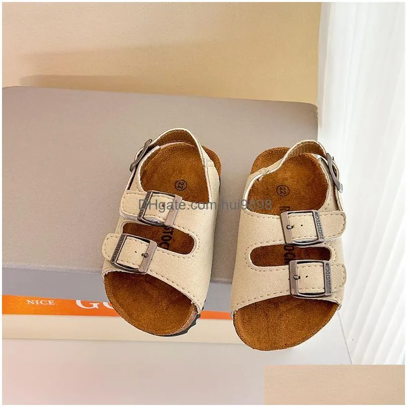 Sandals Childrens Cork Slippers Kids Summer Boys Girls Slipper Baby Beach Girl School 230615 Drop Delivery Maternity Shoes Dh7If