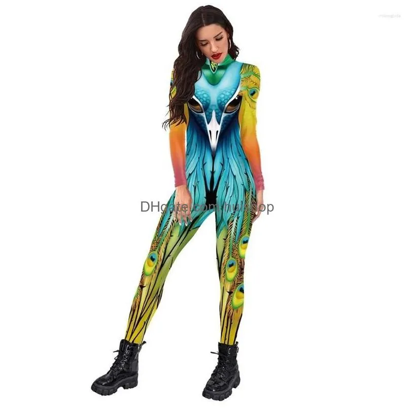 womens jumpsuits women men animals 3d printed jumpsuit adults halloween cosplay costume for dancing party dress up