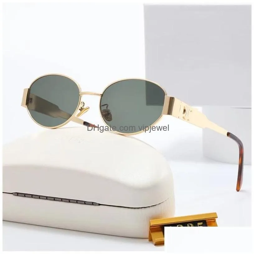 sunglasses fashion designer for womens men glasses same as lisa triomphe beach street p o small sunnies metal fl frame drop delivery