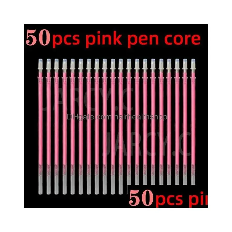 Tattoo Machine Hine 50Pcs Pink Tattoo Marker Pen White Brow Eyebrow For Permanent Makeup Eyebrows Lip Scribe Tool Pmu Accessory Suppli Dhwrt
