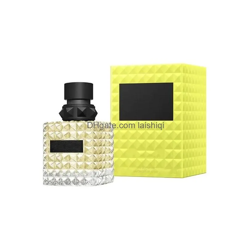 designer perfume born in roma intense donna lady fragrance yellow dream 100ml edp parfum for women cologne day rose spray high quality lasting fragrance