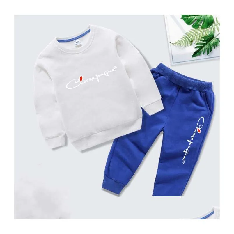 children girls clothing sets outfits children sweatshirts pant suits 2pcs baby kids loungewear tracksuits boy clothes sets