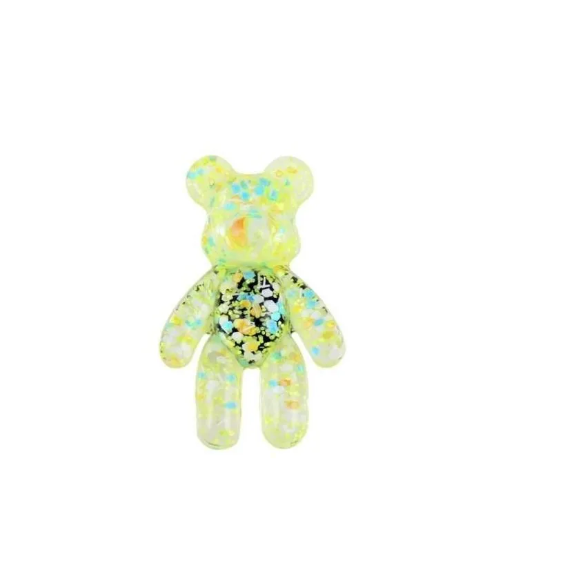 shoe parts accessories crystal pvc charms shoes clog jibz fit wristband buttons buckle cartoon little bear holeshoes decorations gift