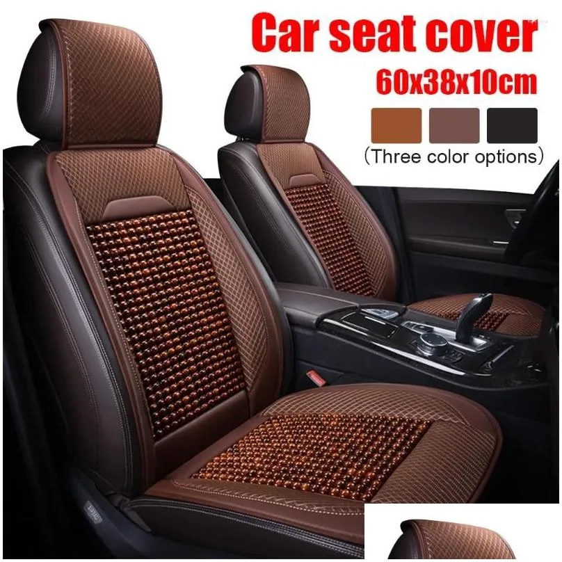 car seat covers cover summer ventilation cooling mat beads leather front cushion comfortable protector interior accessories