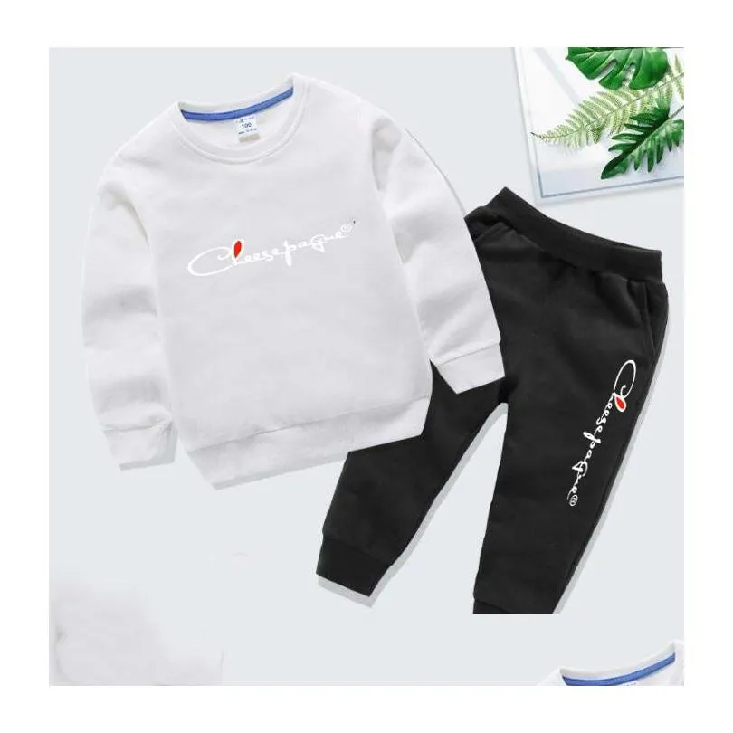 children girls clothing sets outfits children sweatshirts pant suits 2pcs baby kids loungewear tracksuits boy clothes sets