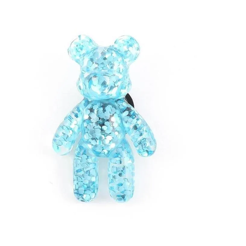 shoe parts accessories crystal pvc charms shoes clog jibz fit wristband buttons buckle cartoon little bear holeshoes decorations gift