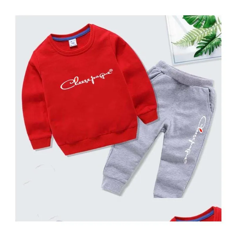 children girls clothing sets outfits children sweatshirts pant suits 2pcs baby kids loungewear tracksuits boy clothes sets