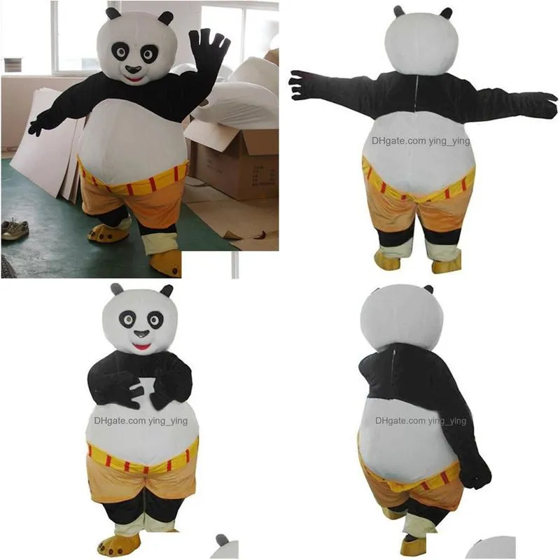 Mascot Discount Factory Sale Kungfu Panda Costume Kung Fu Drop Delivery Apparel Costumes Dhdfr