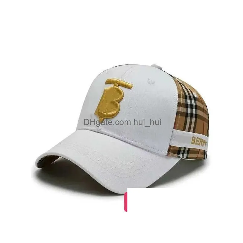 men ball high caps fashion for designer cap hat classic women plaid end baseball luxury cap retro plaid letter sun hat bucket hat