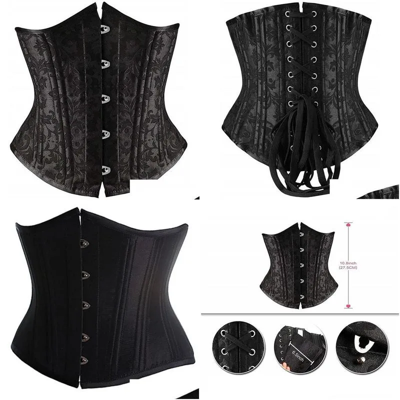 vip payment link for box and extra jacquard underbust black waist trainer corset