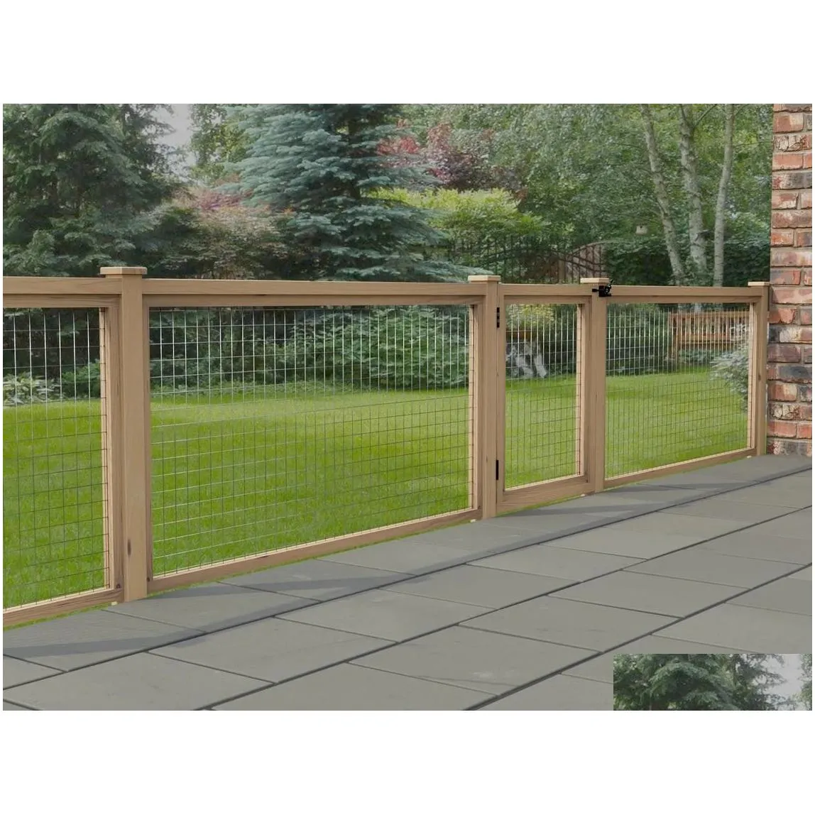 modular garden fencing and gate system 950mm high diy woodwork plans only no materials uk metric