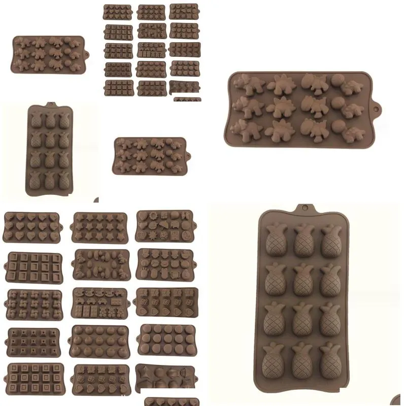 supply silicone chocolate mold ice grid jelly pudding candy mold