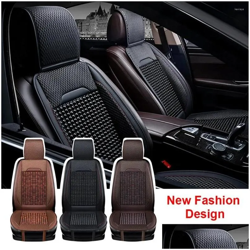 car seat covers cover summer ventilation cooling mat beads leather front cushion comfortable protector interior accessories