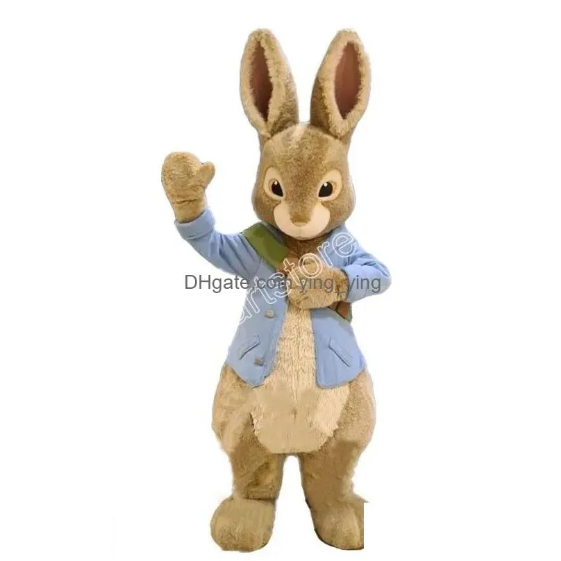  cartoon super cute rabbit mascot costumes halloween christmas event role-playing costumes role play dress fur set costume
