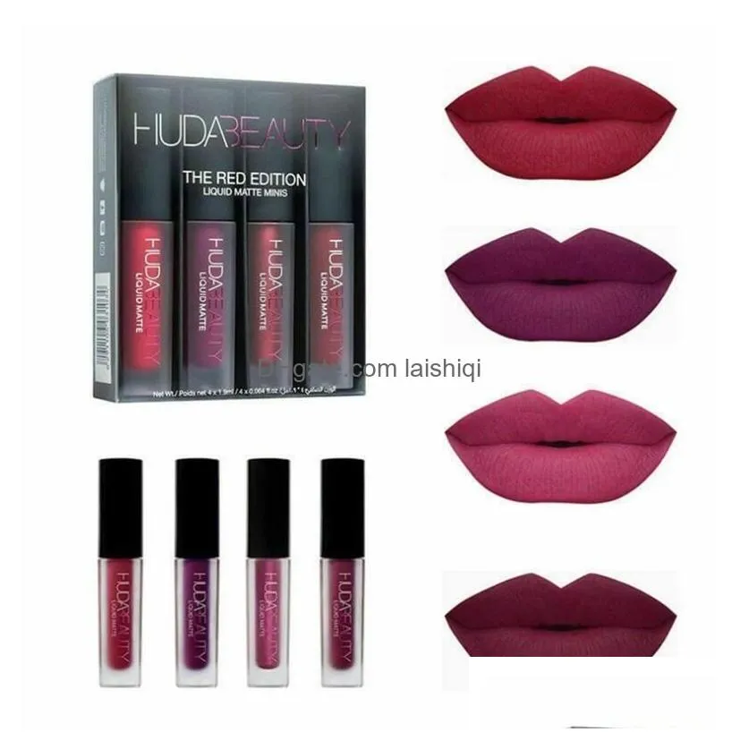 4pcs matte lip gloss and strobe mini lips set the brown edition venus bombshell flirt trendsetter