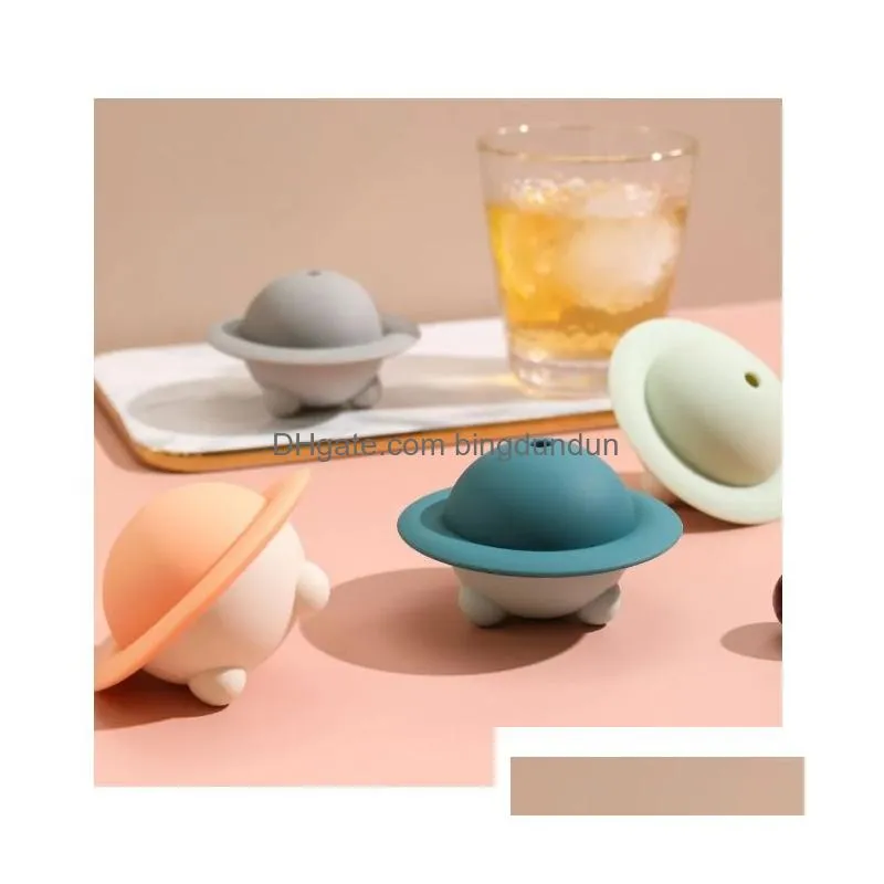 Ice Cream Tools Creative Sile Ufo Shape Ice Tray Mold Tools Diy Dessert Cream Whiskey Mod Bar Party Kitchen Gadget Accessories Drop De Dh1Fd