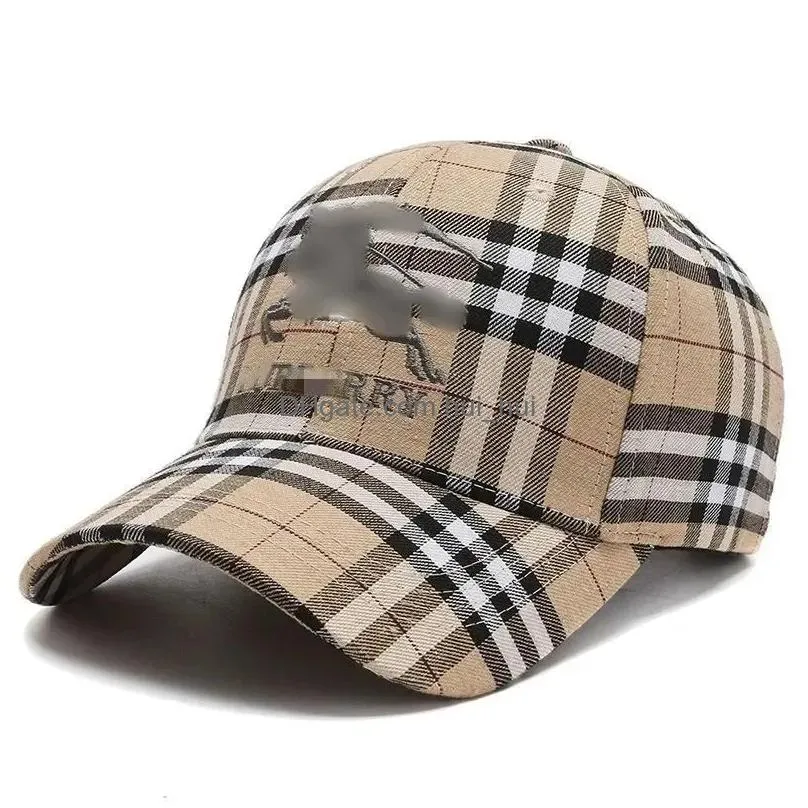 men ball high caps fashion for designer cap hat classic women plaid end baseball luxury cap retro plaid letter sun hat bucket hat