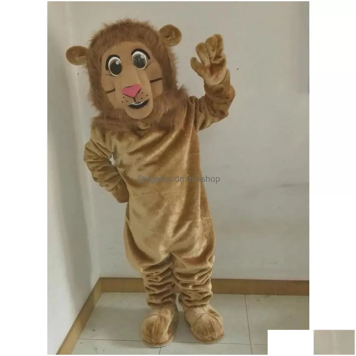 halloween brown  mascot costume high quality customize cartoon plush anime theme character unisex adults outfit christmas carnival fancy