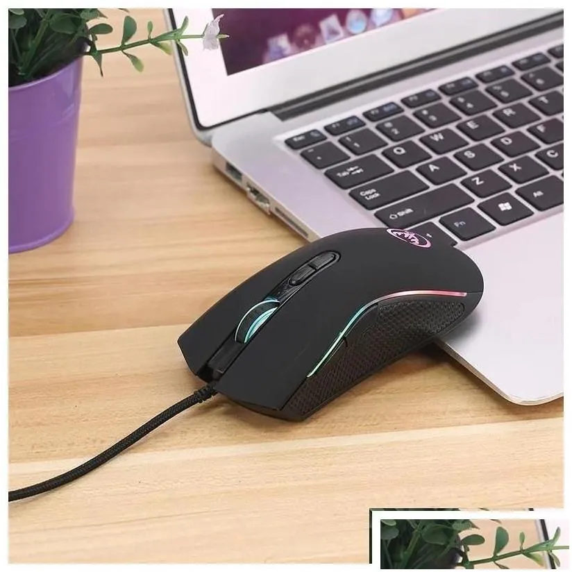 mice wired gaming mouse gamer 7 button 3200dpi led optical usb computer game mause for pc 231117 drop delivery computers networking ke