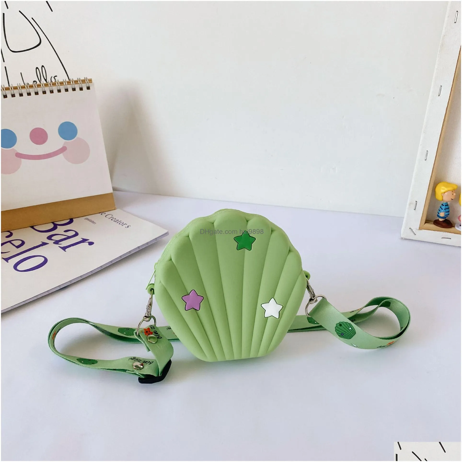 sweet princess accessories shell childrens messenger purse girl fashion korean parent child bag wholesale cute little pocket gift
