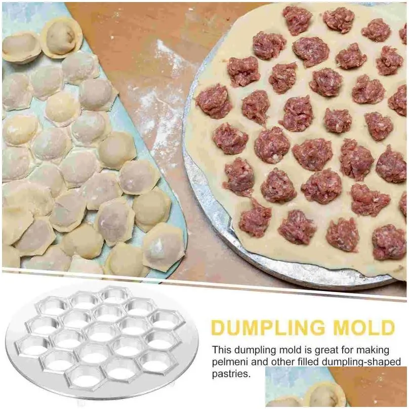 baking tools dumpling making mold multi-hole pelmeni maker metal stamps russian ravioli portable