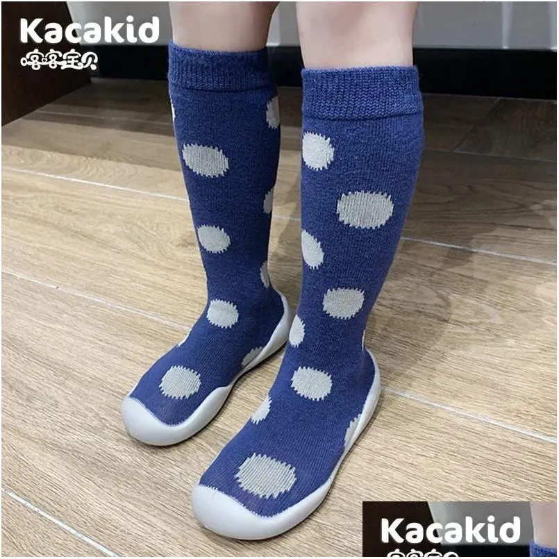 first walkers child tube socks shoes baby indooe soft toodler antimosquito long girls breathable antislip 231213