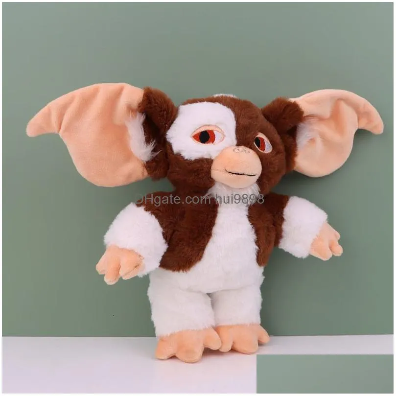 plush dolls 33cm gremlins gizmo toy soft fluffy movie character 3 stuffed ie doll for kids boys girls halloween gifts 230303