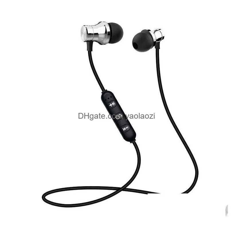 xt-11 wireless sports headset bluetooth 4.2 hd stereo earphone magnetic headphones noise canceling with retail package alibear do it