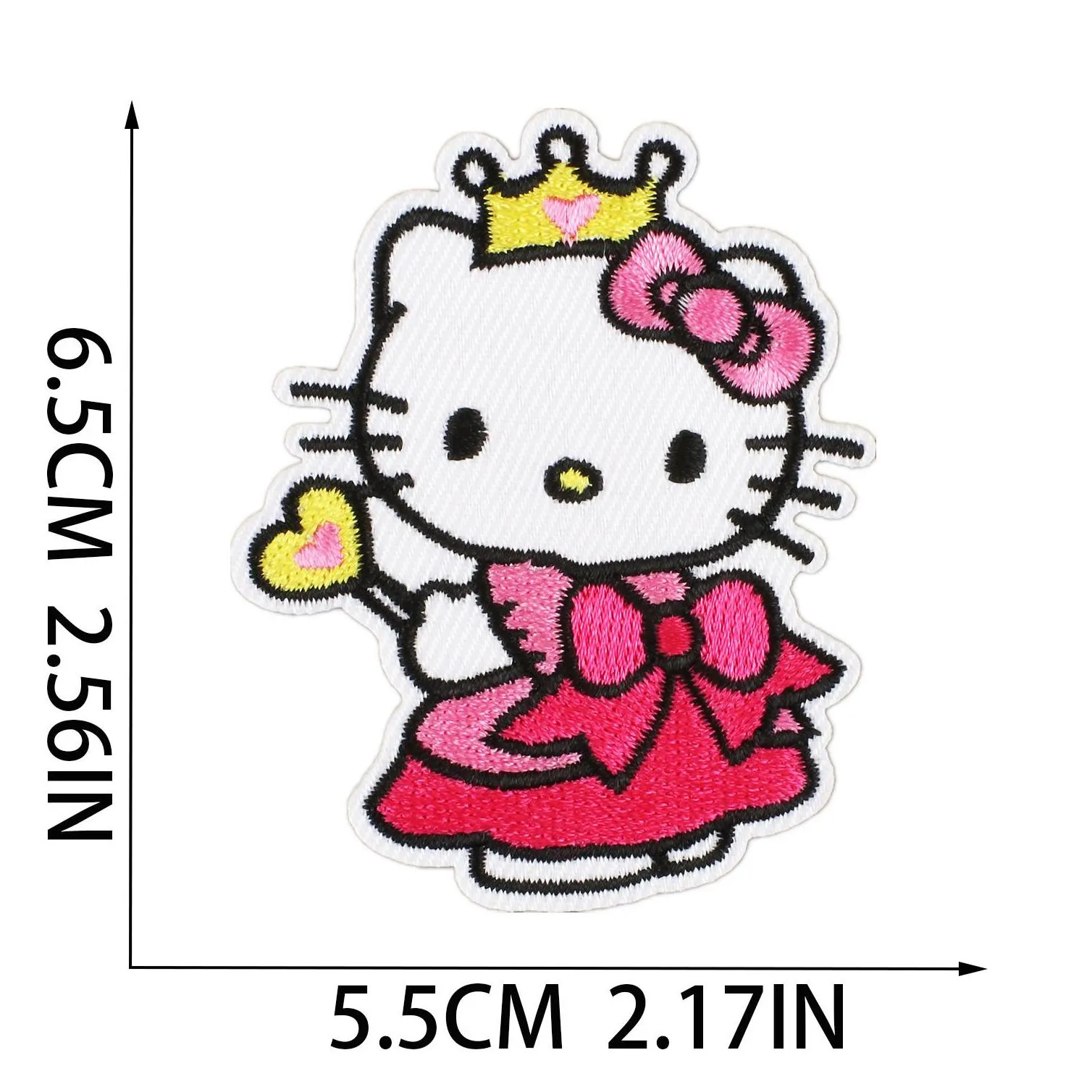 baby girl cats embroidery sewing notions cartoon iron on badge for clothes jeans bags kids t-shirts diy es