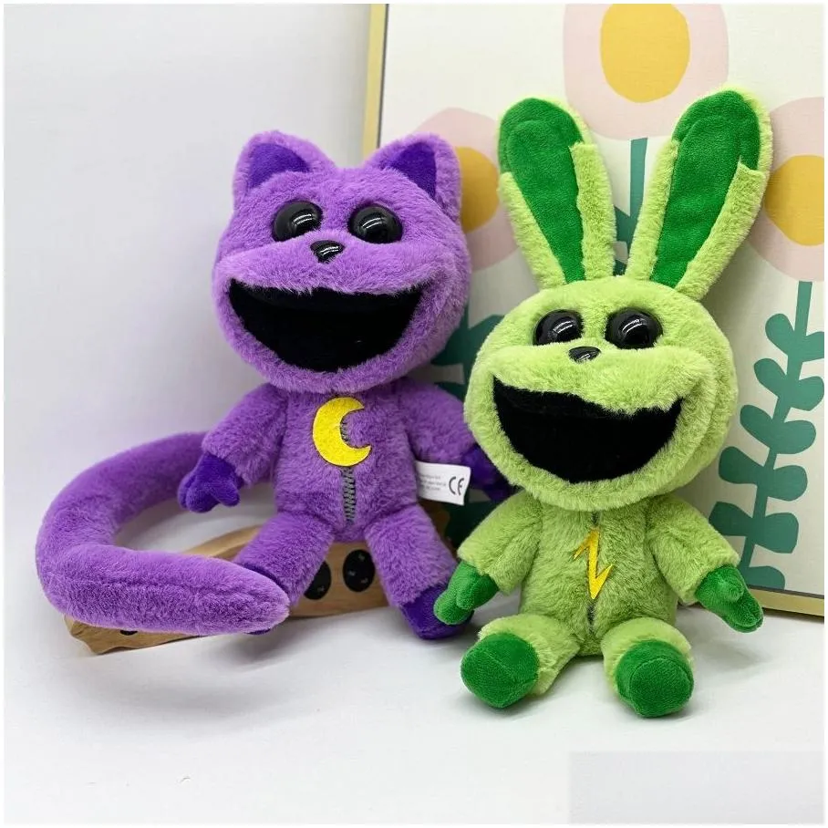 hot selling plush toys, smiling small animals, rabbits, cats, dogs, bears, soft horror, smiling animal series plush toy gifts