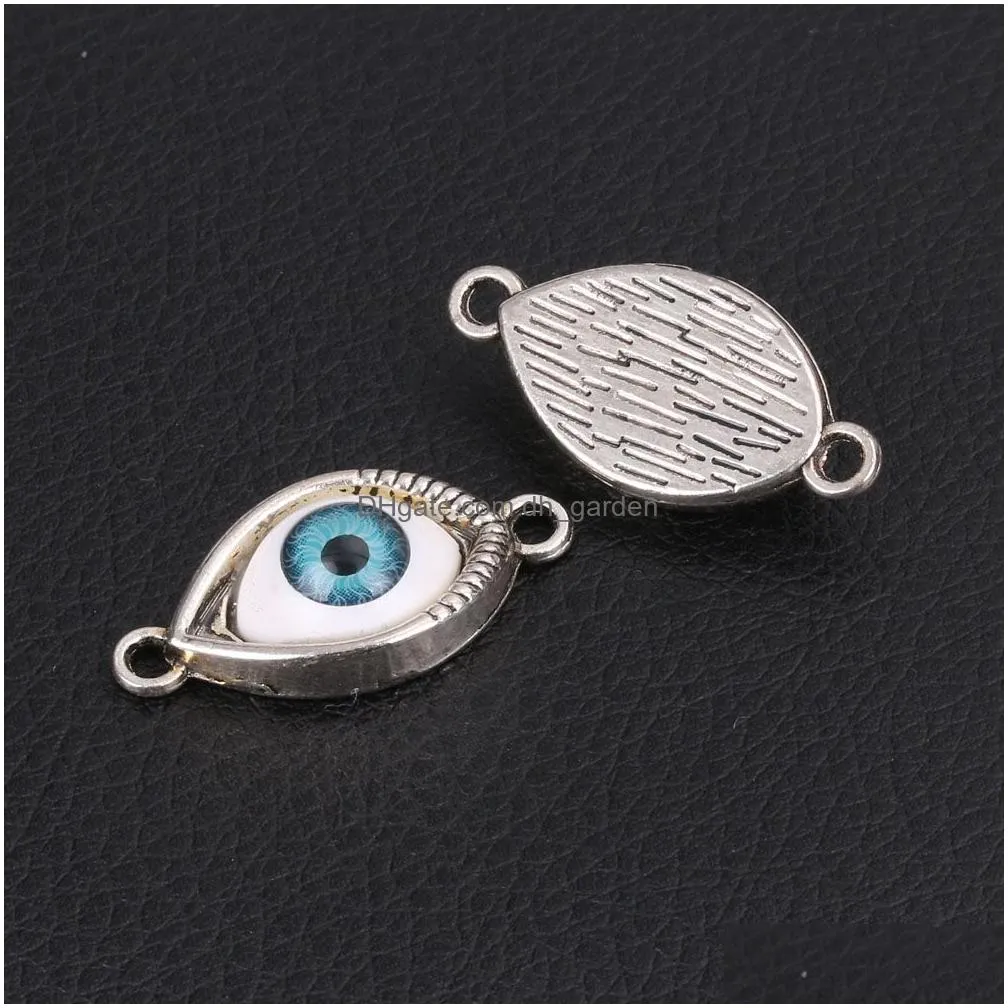 Charms Newest Crystal Evil Blue Eye Pendants Charm For Hat Bracelet Necklace Lucky Sliver Plated Alloy Jewelry Accessories D Dhgarden Dh7Sp