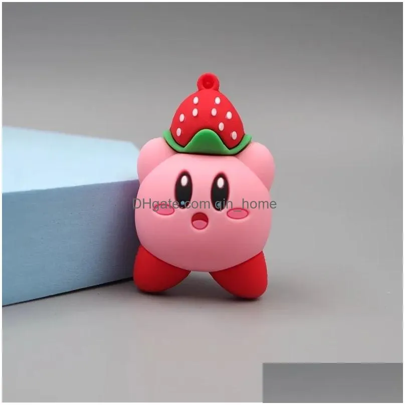 party favor anime figure kawaii kirby stars different shapes pvc model toys boys and girls toys birthday gifts for friends or children