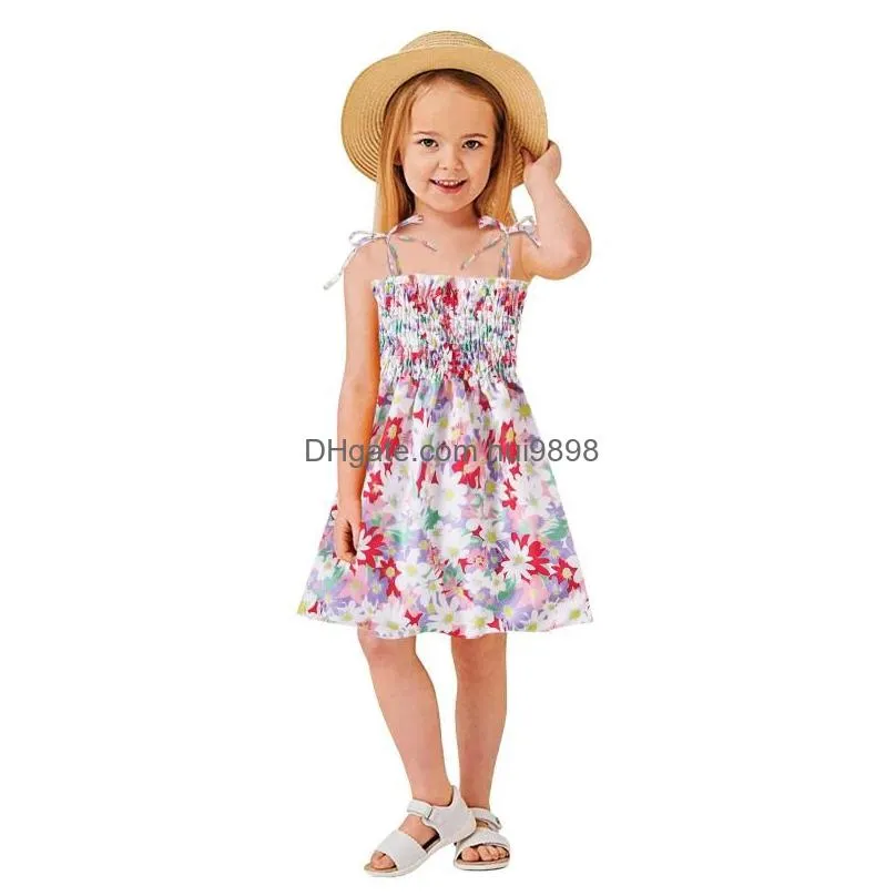 girls dresses girl frocks princess dress printed baby floral beach girls suspender toddler and gold flower for weddinggirls