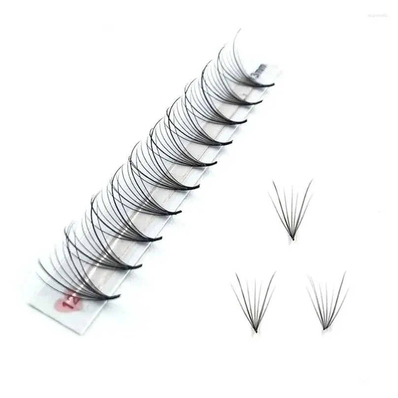 false eyelashes colorful 7d wispy premade volume fans extensions pointy base hybrid wimpers v shape russian promade lashes