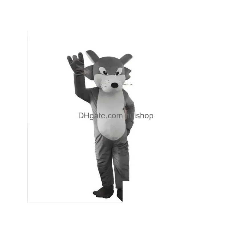 hallowee christma wolf mascot costume cartoon anime theme character carnival adult unisex dress christmas fancy performance party